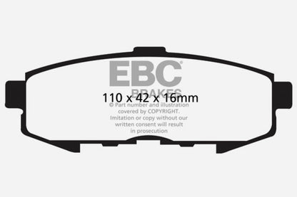 EBC 04-06 Mazda MPV 3.0 Ultimax2 Rear Brake Pads