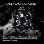 Diode Dynamics Stage Series SXS Rock Light Installer Kit RGBW M8 (4-pack)