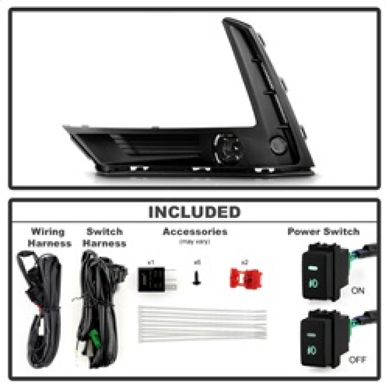 Spyder 23-25 Honda CRV OEM Full LED Fog Lights w/ Switch (FL-HCRV2023-LED-C)