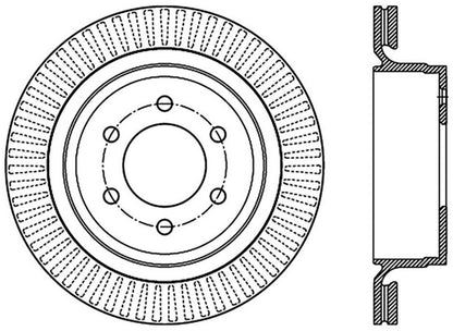 StopTech 12-19 Ford F-150 (w/Manual Parking Brake) Slotted Sport Brake Rotor