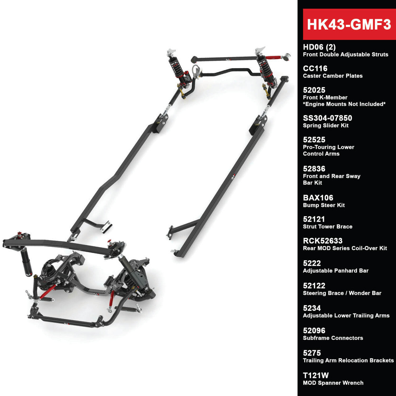 QA1 82-92 GM F-Body Level 3 Full Vehicle Handling Kit