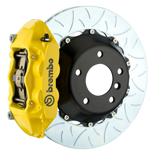 Brembo 08-17 S5/09-16 S4 Rear GT BBK 4 Piston Cast 380x28 2pc Rotor Slotted Type3- Yellow