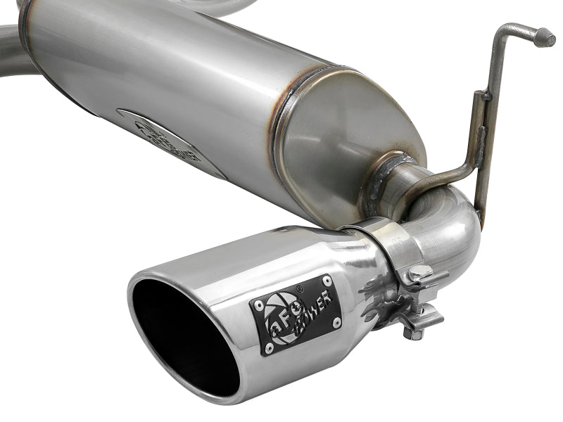 aFe Rebel Series 2.5in 409 SS Cat-Back Exhaust w/ Polished Tips 18-19 Jeep Wrangler (JL) V6 3.6L