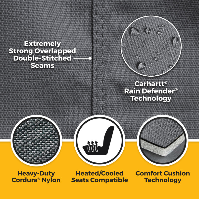 Covercraft 24-26 Ford F250/350/450/550 Carhartt Super Dux PrecisionFit Seat Covers - Gravel