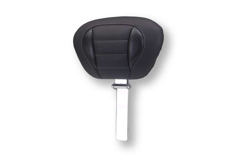 Mustang 23-26 Harley CVO Road Glide, Street Glide, Deluxe ST Driver Backrest Blk w/ GM Gray Thread