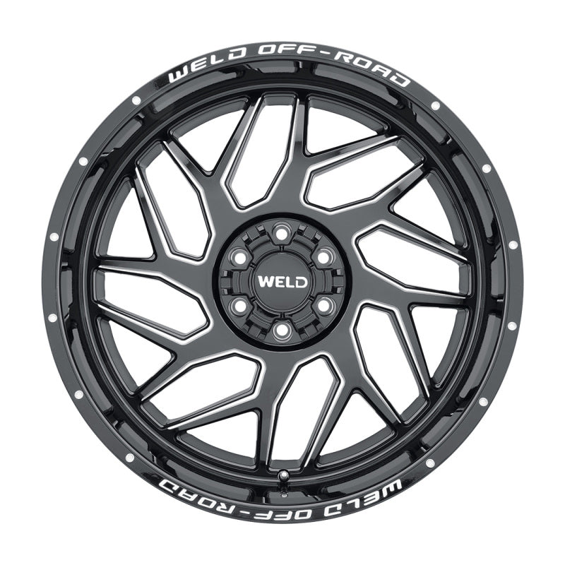 Weld Off-Road W117 20X10 Fulcrum 8X165.1 ET-18 BS4.75 Gloss Black MIL 125.1