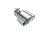 MBRP T304 SS Tip 2.5in ID, 5in OD Out, 8in Length, Angle Cut, Dual Wall