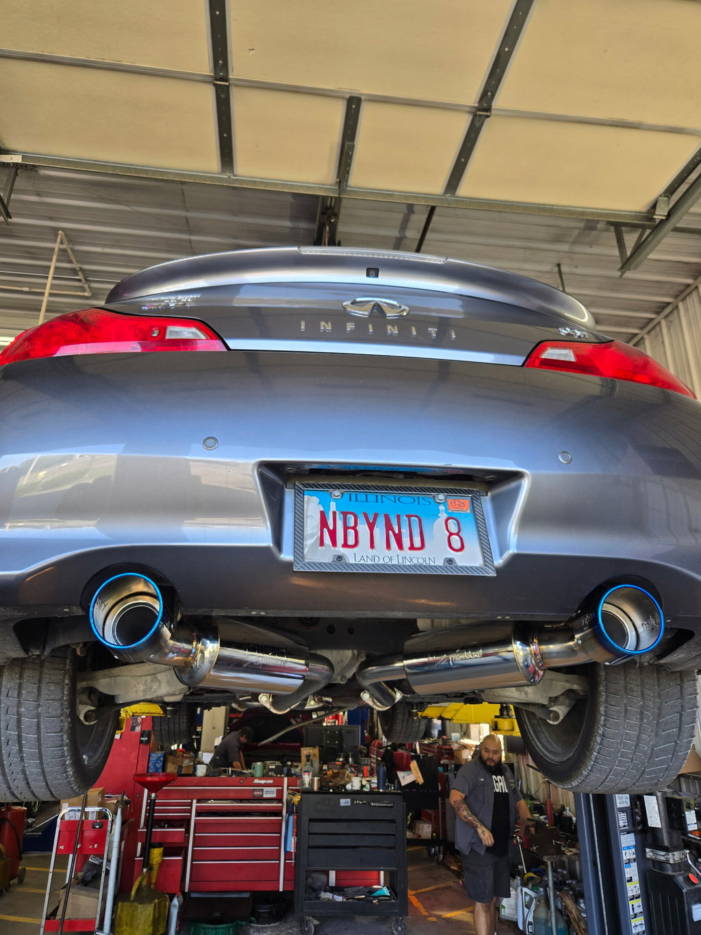 Injen 08-13 Infiniti G37 V6 3.7L RWD Coupe Only 76mm Stainless Steel Exhaust w/ Titanium Tips