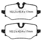EBC 23-26 BMW X1 U11 2.0L (t) Yellowstuff Rear Brake Pads
