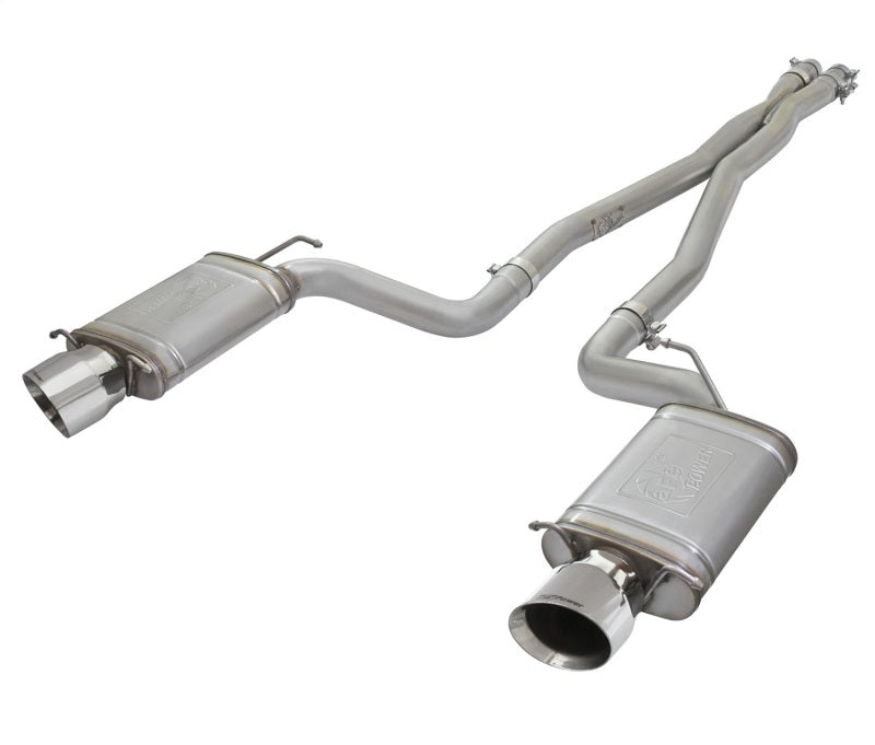 aFe Mach Force-Xp 3in CB Stainless Steel Dual Exhaust System w/Polished Tips 09-15 Cadillac CTS-V