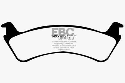 EBC 00-02 Ford Explorer Sport 4.0 2WD (Phenolic PisTons) Ultimax2 Rear Brake Pads