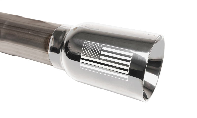 Corsa 17-22 Chevrolet Colorado ZR2 3.6L V6 3in Sport Cat-Back Exhaust - 4in USA Flag Tip