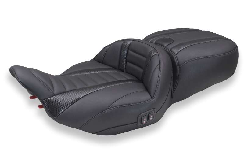 Mustang 23-26 Harley CVO Road Glide, Street Glide, Heated Deluxe ST 1pc 2Up Blk w/ Blk Thread