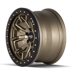 Dirty Life 9303 DT-1 17x9 / 5x127 BP / -38mm Offset / 78.1mm Hub Satin Gold Wheel - Beadlock