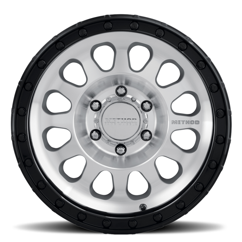 Method MR315 17x9 -12mm Offset 6x5.5 106.25mm CB Machined Wheel - Gloss Black Lip