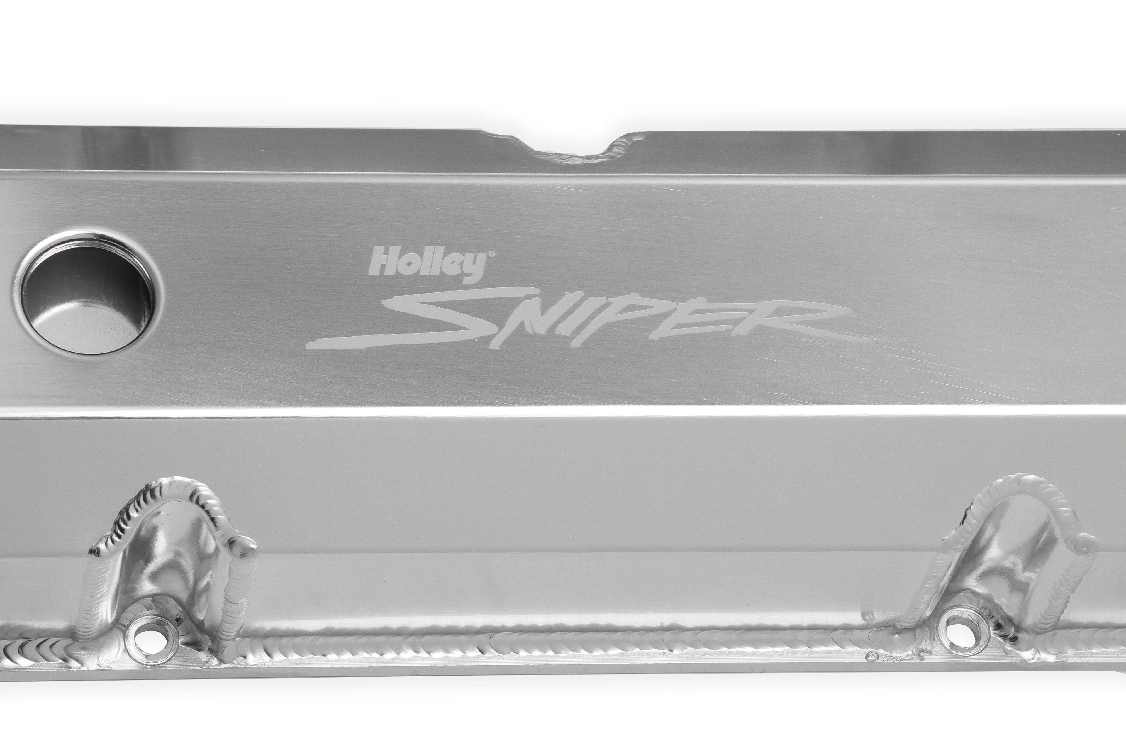 Sniper Valve Cover - Fabricated Aluminum - Ford FE - Tall - Natural Anodized