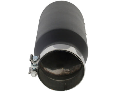 aFe MACH Force-XP 409 SS Right Side Single Wall Exhaust Tip 5in Inlet x 7in Outlet x 15in L