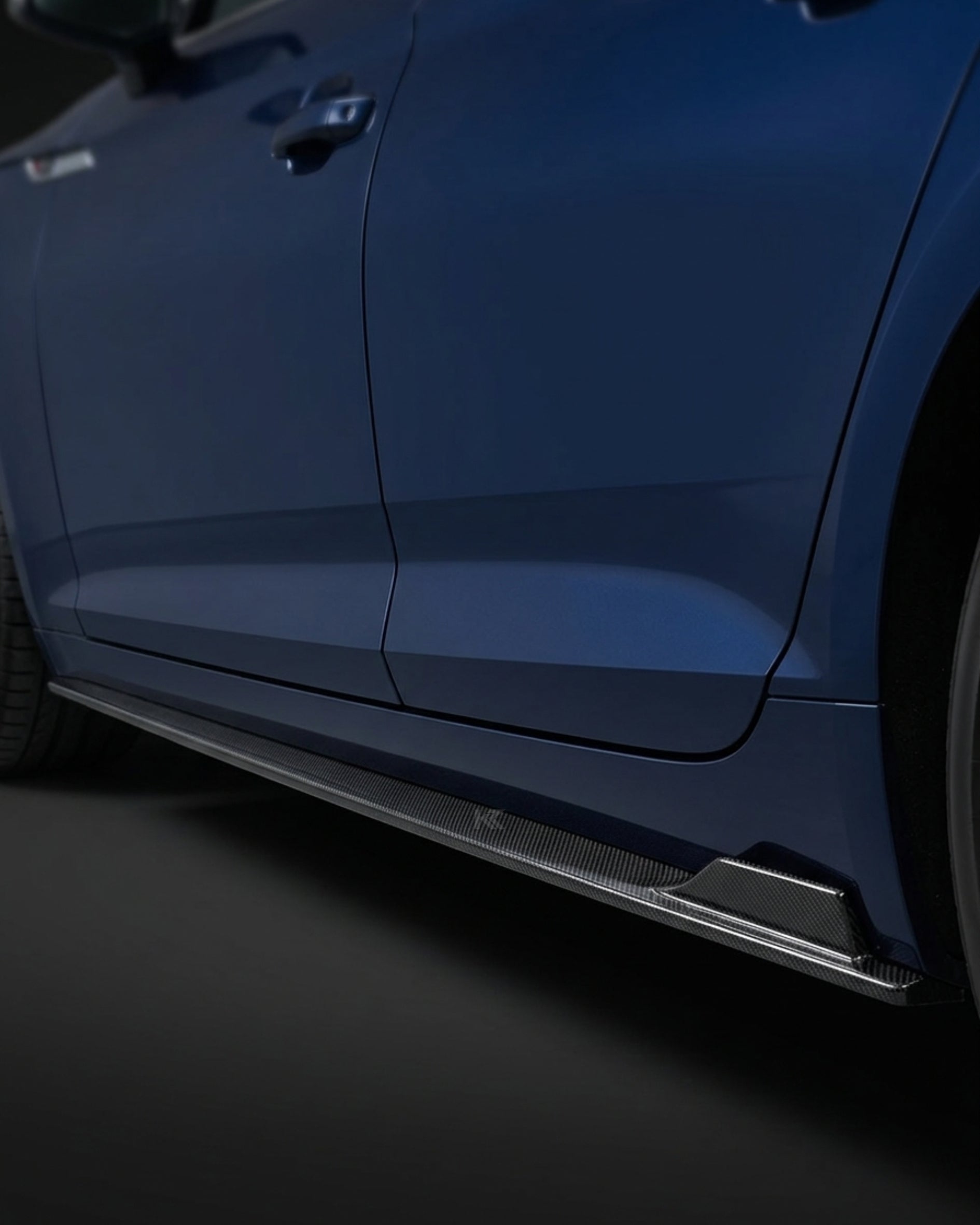 Audi A5 S-Line / S5 B9 Sportback 4-Door Carbon Fiber Side Skirt Extensions 2017 - 2019