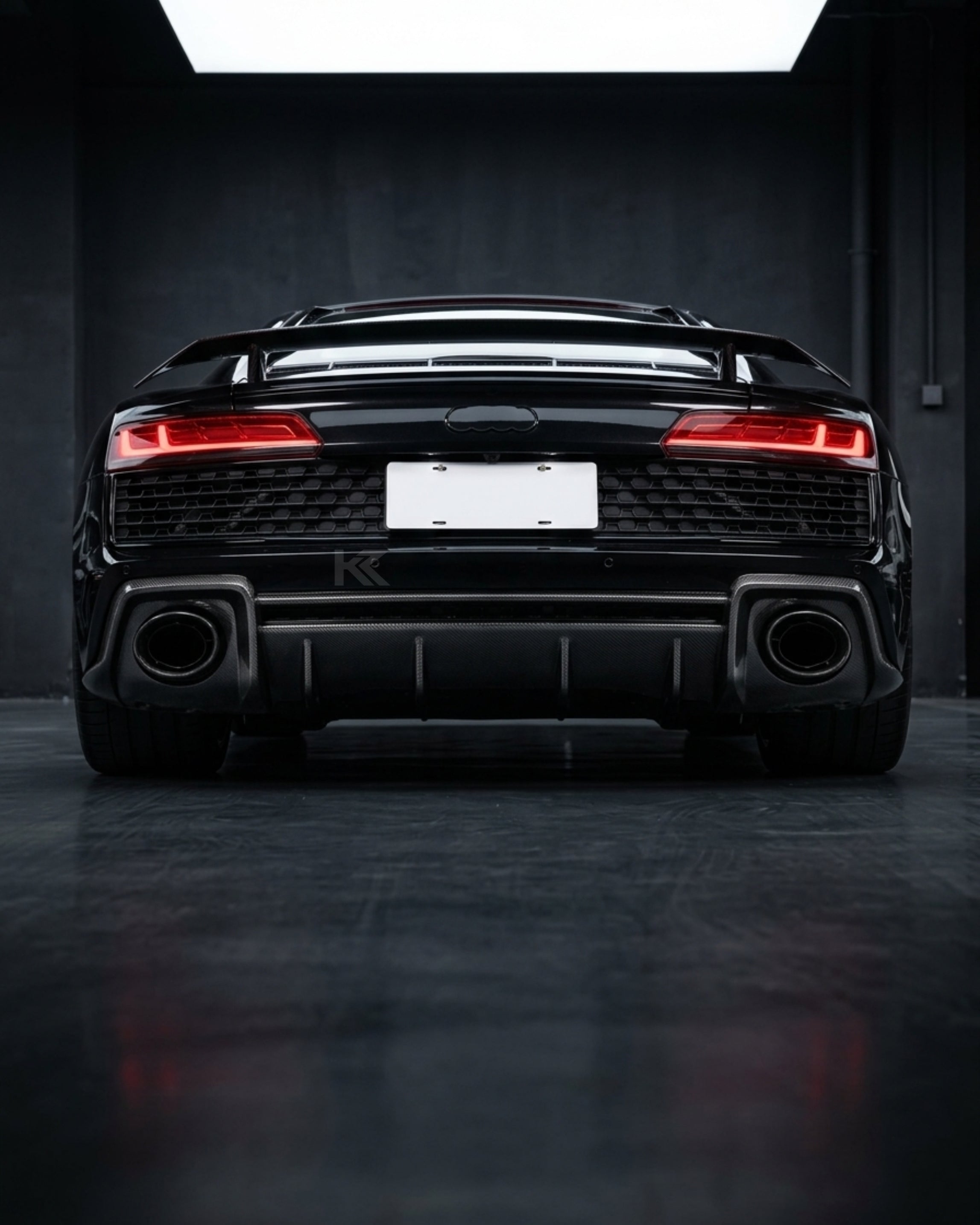 Audi R8 V10 Coupe 4S Gen 2 Facelift Prepreg Dry Carbon Fiber Rear Bumper Diffuser Lip 2019 - 2023