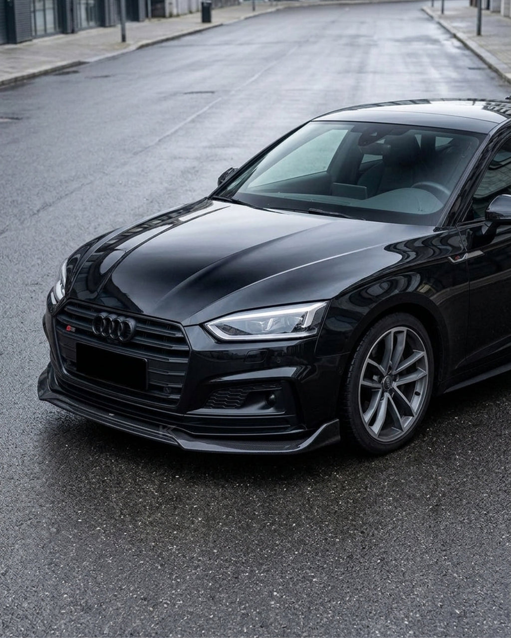 Audi A5 S-Line / S5 B9 Carbon Fiber Front Lip – M-Design Splitter (2017–2019 Coupe & Sportback)