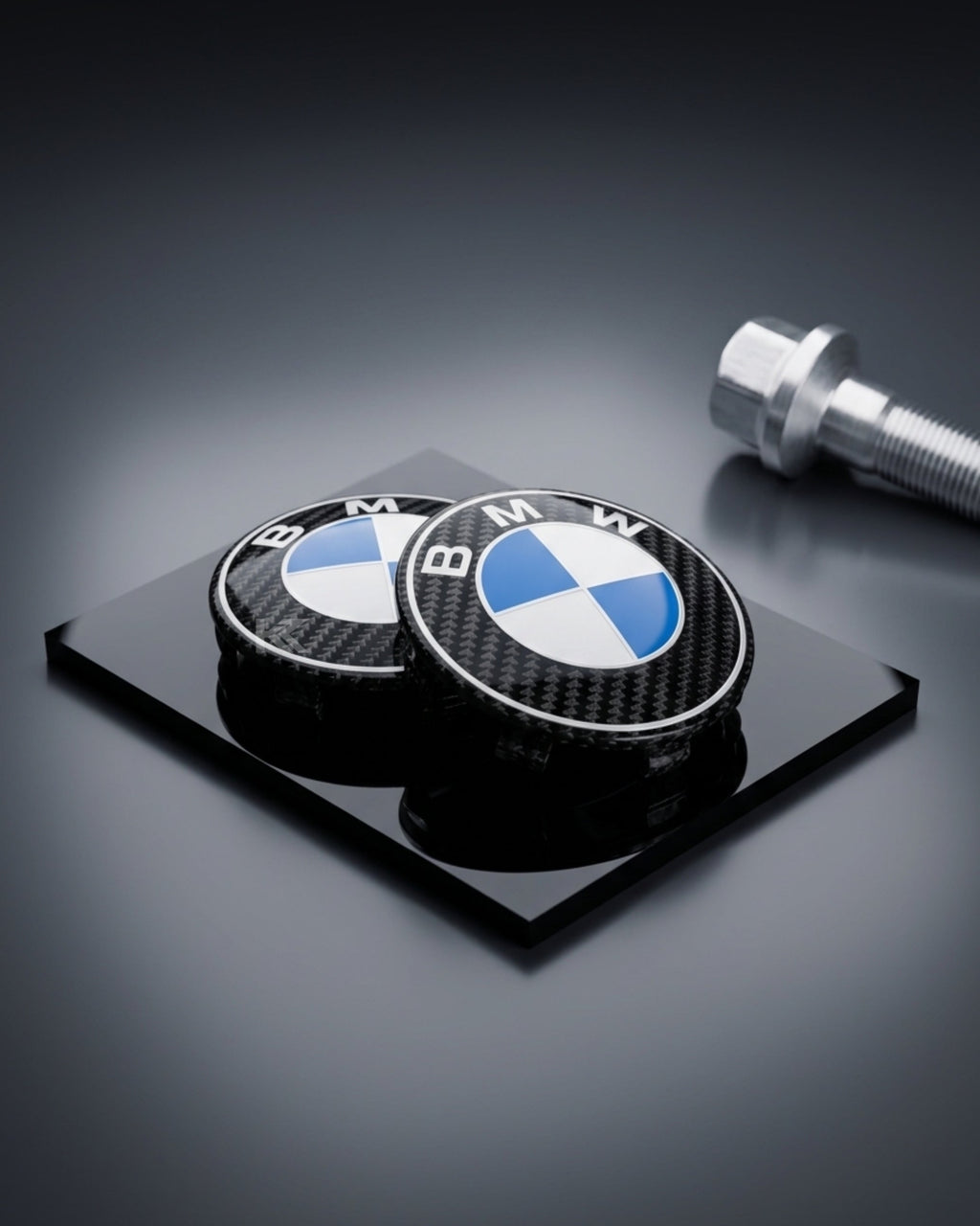 BMW Roundel Emblem Covers - Full Carbon Fiber
