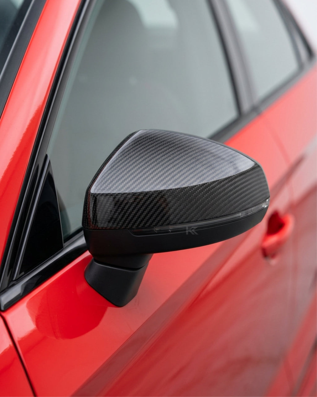 Audi A3 8V / S3 / RS3 Carbon Fibre Side Wing Mirror Covers Without Side Assist 2016