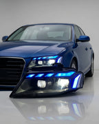 Audi A4 RS Style LED Headlight Assembly with Daytime Running Lights 2008 - 2012