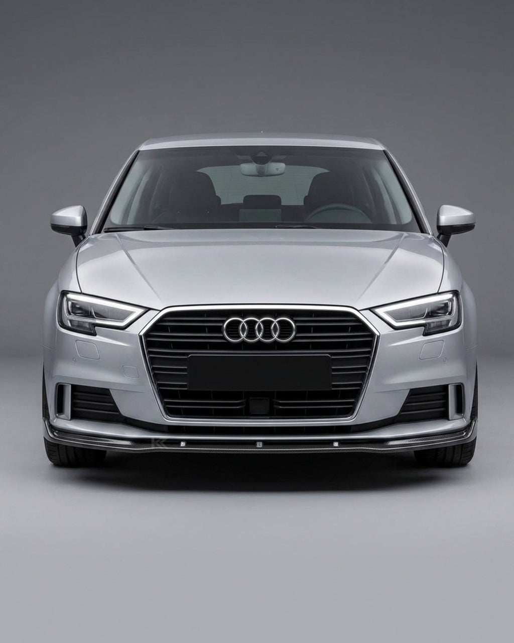 Carbon Fiber Front Bumper Lip for Audi A3 S-Line 8V Hatch 2014-2016