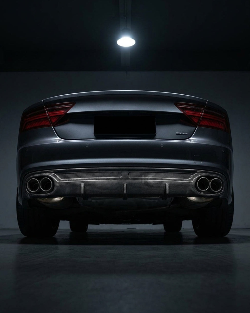 Audi A7 S-Line Sportback Carbon Fiber Rear Bumper Boot Diffuser 2013 - 2014