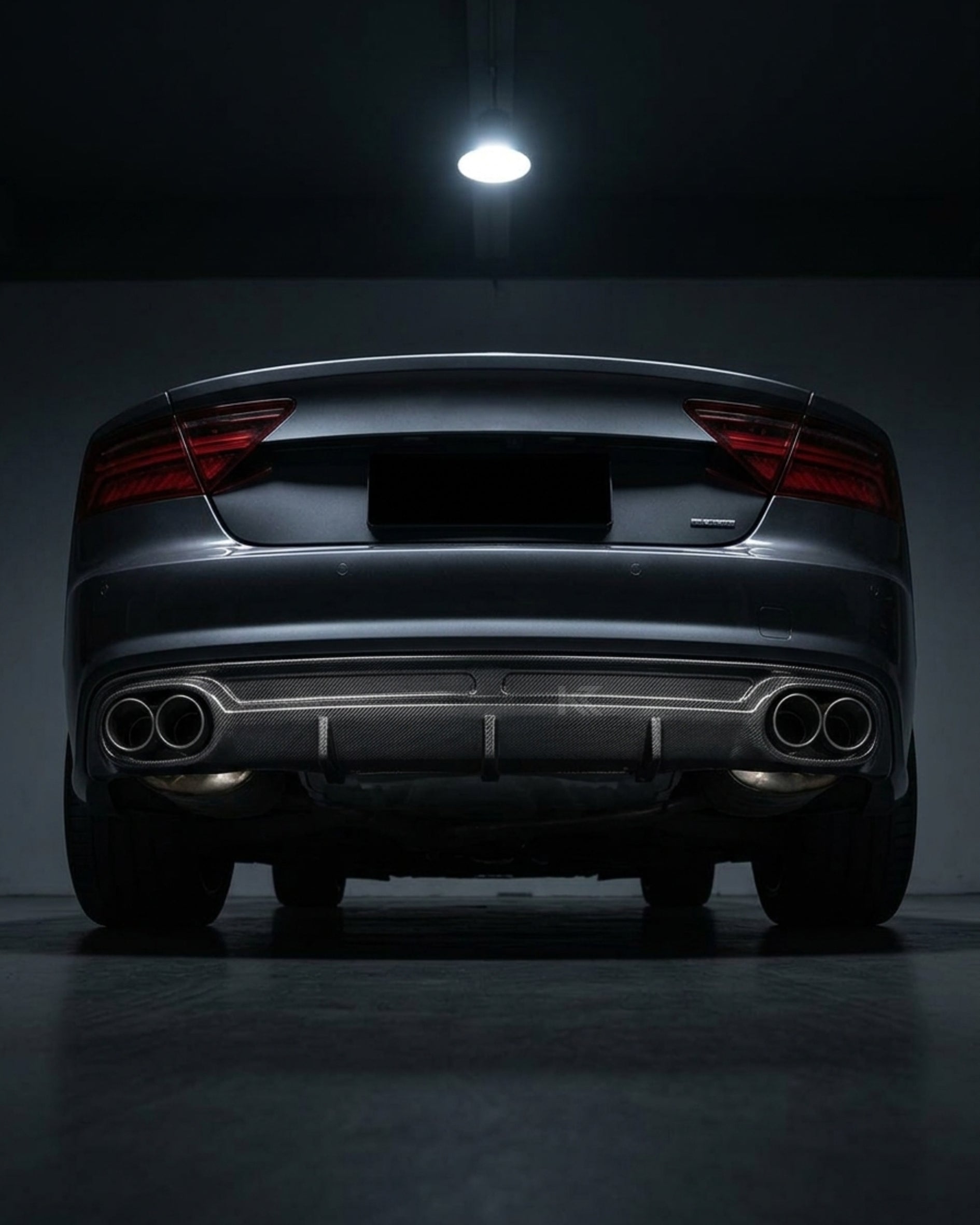 Audi A7 S-Line Sportback Carbon Fiber Rear Bumper Boot Diffuser 2013 - 2014