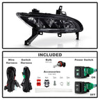 Spyder 16-18 Nissan Maxima OEM LED Fog Lights w/Switch - Clear (FL-NM2016-C)