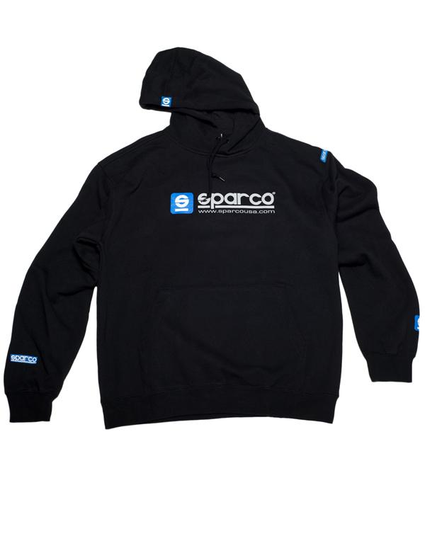 Sparco Sweatshirt Hooded WWW Blk Xsml