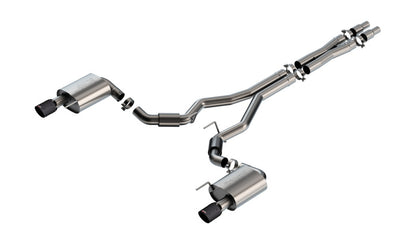 Borla 2024 Ford Mustang GT 5.0L V8 w/o Active Exhaust S-Type Cat-Back Exhaust System - Carbon Fiber