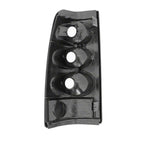 Raxiom 99-02 Chevrolet Silverado 1500 Fleetside Axial Series Tail Lights- Black- Smoked Lens