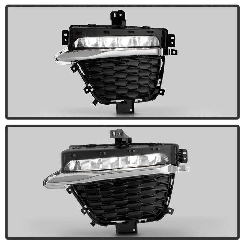 Spyder 22-24 Jeep Grand Cherokee (2-Row) OEM LED Fog Lights w/Switch - Clear (FL-JGC22-LED-C)