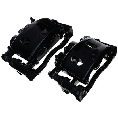 Power Stop 07-08 Cadillac Escalade Front Black Caliper - Pair w/Bracket