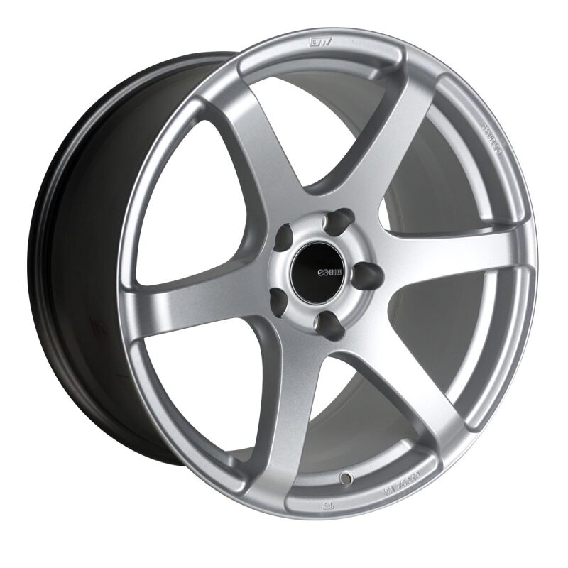 Enkei T6S 18x8.5 45mm Offset 5x100 Bolt Pattern 72.6 Bore Matte Silver Wheel
