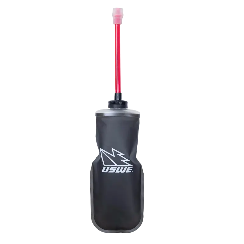 USWE 0.5L Softflask with straw Rocket - Black