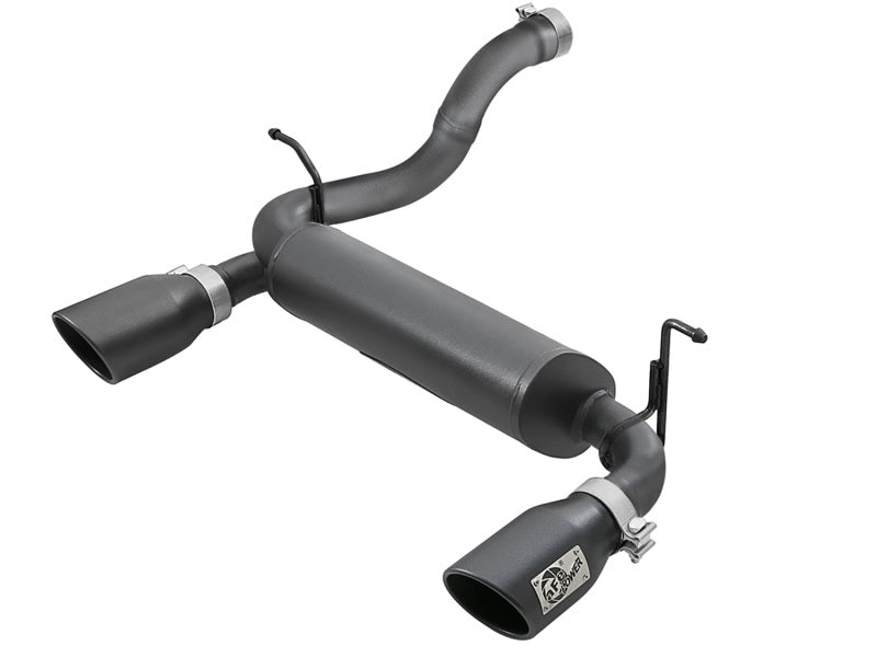 aFe Rebel Series 2.5in 409 SS Axle-Back Exhaust w/ Black Tips 2018+ Jeep Wrangler (JL) V6 3.6L