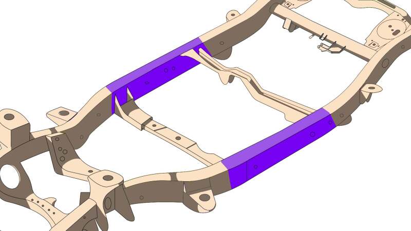 RustBuster 07-14 FJ Cruiser Center Frame Section - Right Side