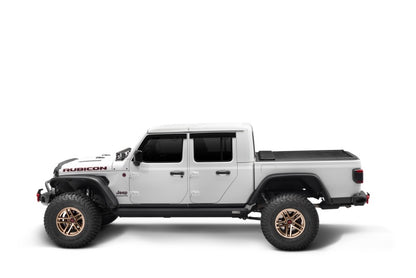 Rugged Ridge 20-22 Jeep Gladiator w/Trail Rail Sys Armis Tonneau Cover w/Max Track - Tex. Blk