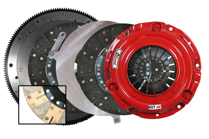 McLeod Racing RST HD Twin w/ Aluminum Flywheel - 01-07 GM 6.0L LS 6 Bolt - 1-1/8 x 10 Spline - 168T