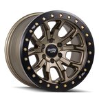 Dirty Life 9303 DT-1 20x9 / 8x170 BP / 0mm Offset / 130.8mm Hub Satin Gold Wheel - Beadlock