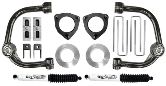 Tuff Country 19-23 Chevy 1500 4x4 4in Lift Kit w/ Upper Control Arms & Shocks