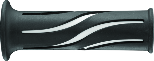 BikeMaster 7/8in Wave Grips - Black/White