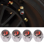 4X Tire Wheel Rims Stem Air Valve Caps Cover Car Truck Silver Aluminum