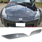 2003-2008 Nissan 350Z 2Dr Headlight Eyelids Eyebrows Cover ABS