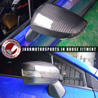 2015-2021 Subaru WRX STI Side Rear View Mirror Cover Carbon Fiber