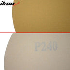 10PCS Disc 240 Grit 5 PSA Auto Sanding Paper Sheets Sandpaper Velcro