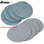 100PC 5in 127mm 150 Grit Auto Sanding Disc Sandpaper Sheets Sand Paper